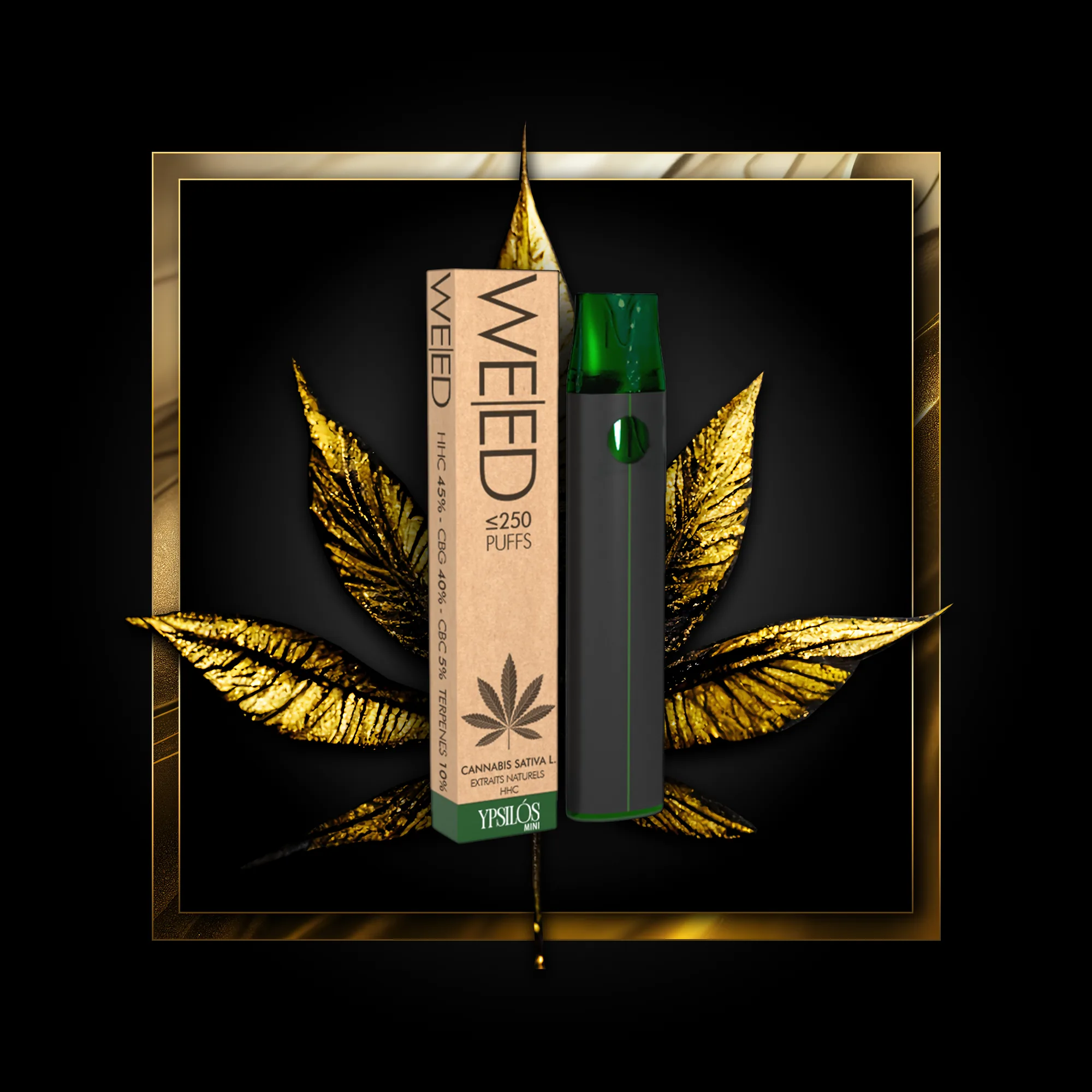 Hierba (un solo uso) 250 caladas - 0,50 ml. HHC
