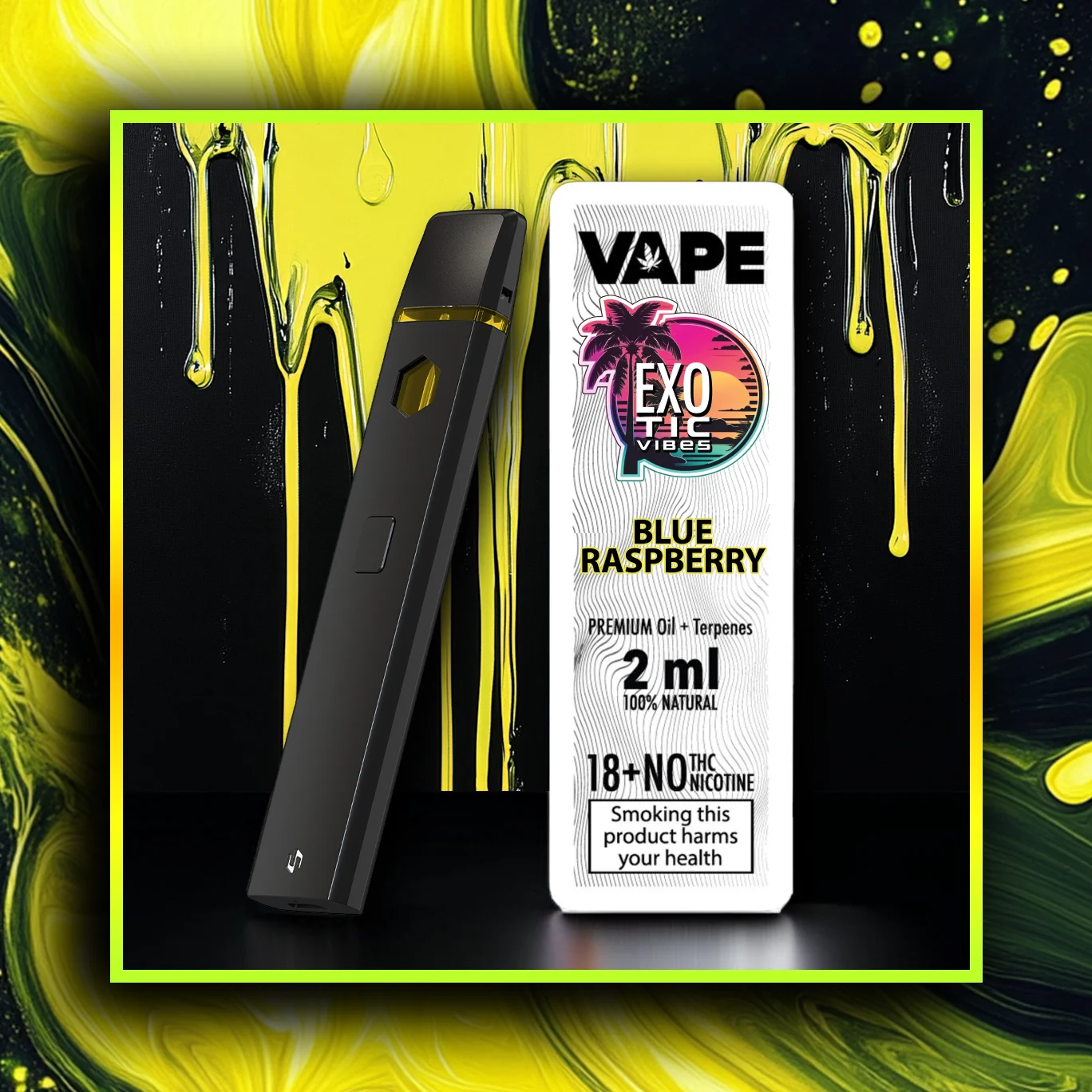 Blue Raspberry HHC Vape Premium - 2.00 ml. HHC
