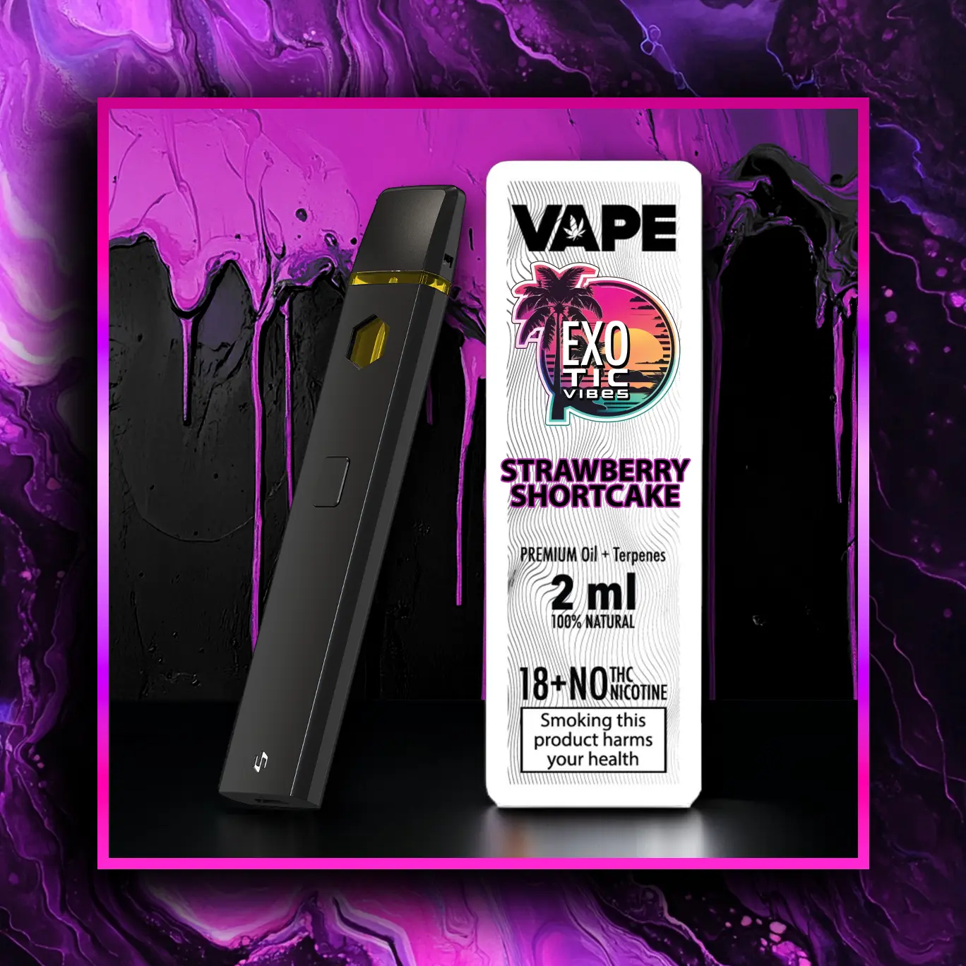 Strawberry Shortcake HHC Vape Premium - 2.00 ml. HHC