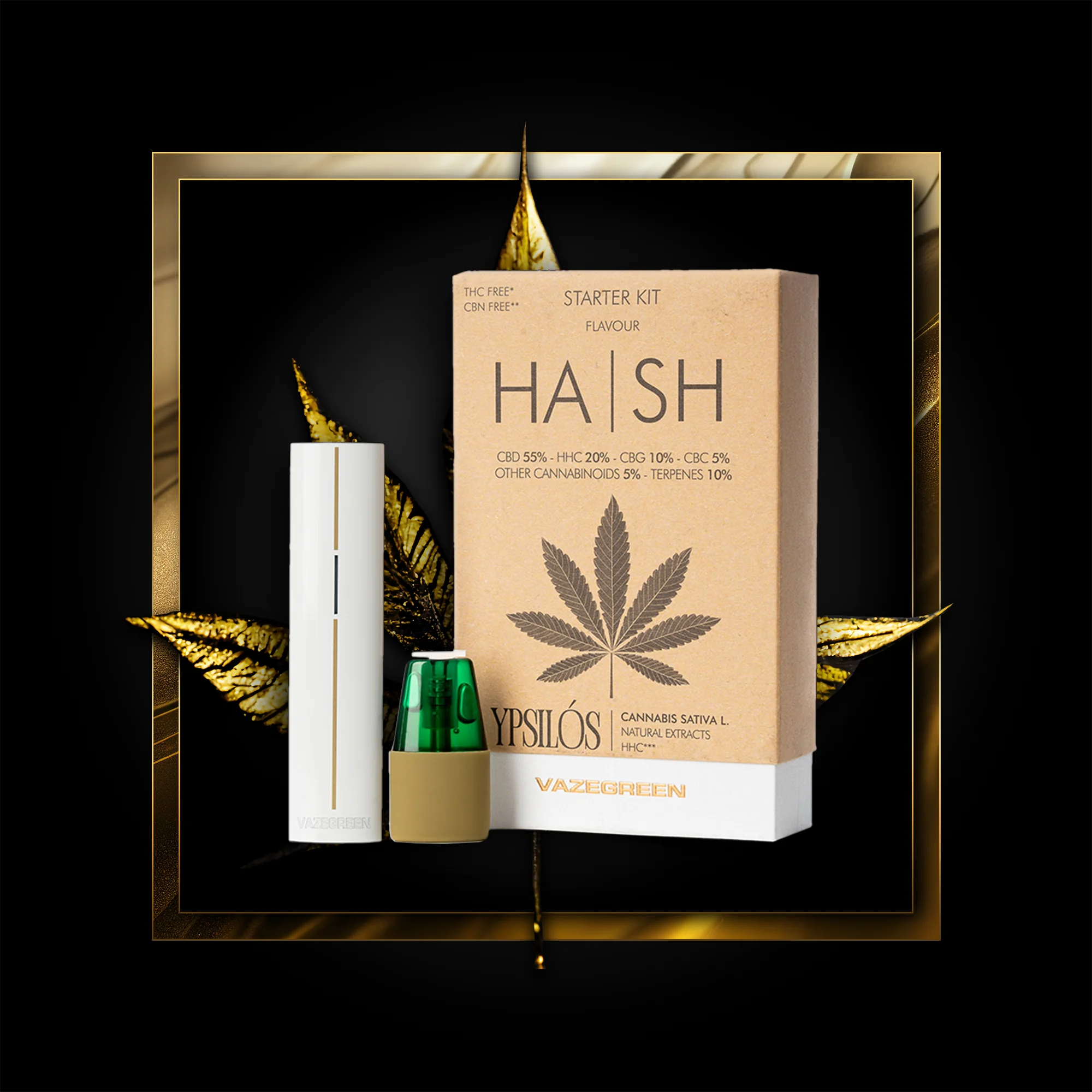 Hash Pen (kit de inicio) 500 inhalaciones - 1,00 ml. HHC