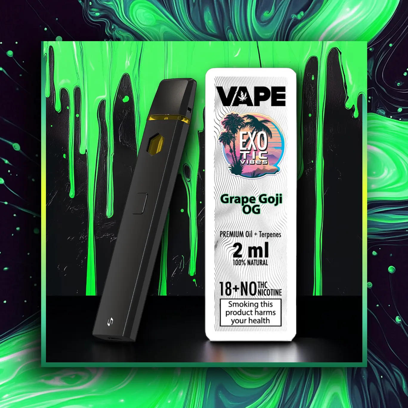 Grape Goji OG HHC Vape Premium - 2.00 ml. HHC